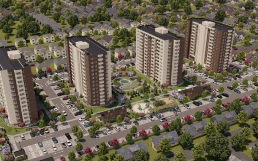 Aguas Décima conectará edificio con 127 soluciones habitacionales para Valdivia